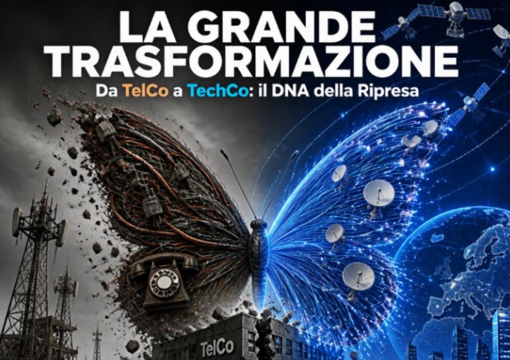 2 Novembre – La grande trasformazione ed evoluzione delle TelCo: la crisi del settore, il ruolo della connettività, tecnologia e servizi di trasformazione e strategie per una ripresa
